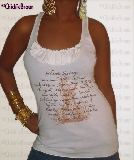BLACK SISTORY RUFFLED TANK